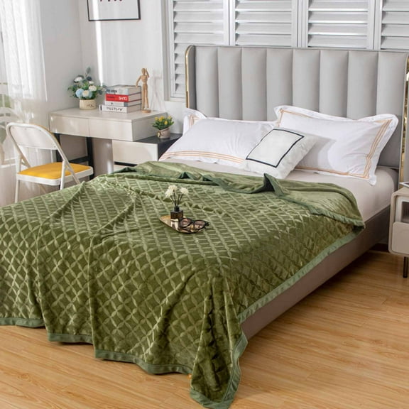 Throw Blanket, Soft Cozy All Season Sofa Blanket With Double Sided Edge No Shedding Easy Care, Decorative Couch Bed Cover for Living Room Bedroom Office Travel Use