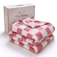 thumbnail image 1 of Throw Blanket, Soft Plush Flannel Blanket for Couch, Thick Comfy Blankets & Throws, 28x39 Inch Warm Cozy Microfiber Throw by MPOISVA, 1 of 7