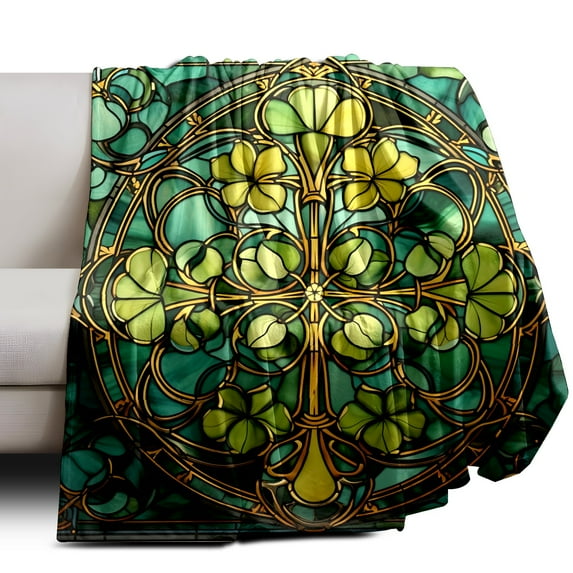 Throw Blanket Soft Plush Fleece Blanket 40In × 50In Home Decor Cozy Camping Blanket for Gift Bedding Essentials