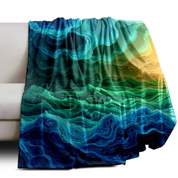 Throw Blanket Soft Plush Fleece Blanket 40In × 50In Home Decor Cozy Camping Blanket for Gift Bedding Essentials