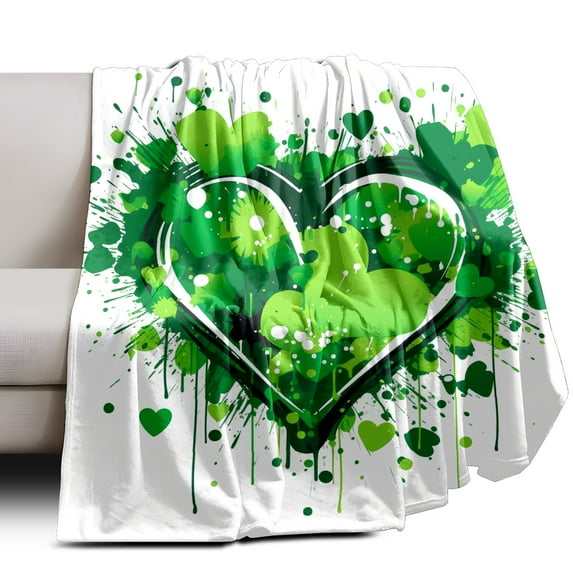 Throw Blanket Soft Plush Fleece Blanket 43In × 55In Home Decor Cozy Camping Blanket for Gift Bedding Essentials