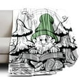 thumbnail image 1 of Throw Blanket Soft Plush Fleece Blanket 50In × 60In Home Decor Cozy Camping Blanket for Gift Bedding Essentials, 1 of 1