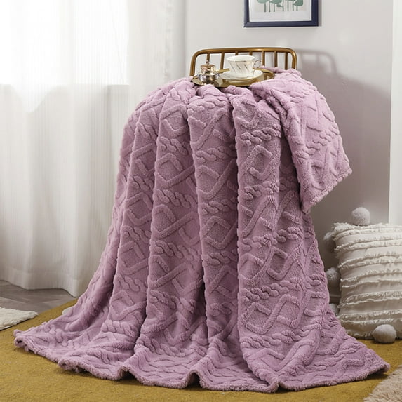 Throw Blanket, Soft and Extra Large 59x39 In, All Season Fleece Blanket for Couch, Bed, Office, and Travel, Versatile Gift