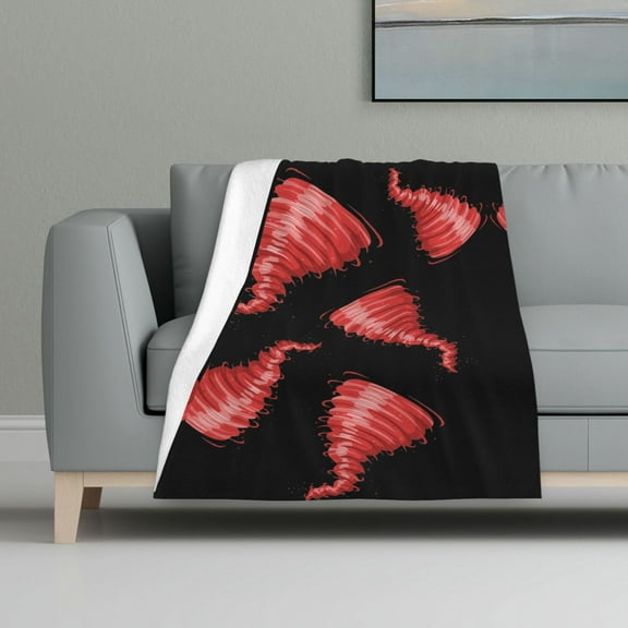 Throw Blanket Tornado Flannel Blanket Soft Throw Blanket For Couch Bed All Seasons (32"X48")