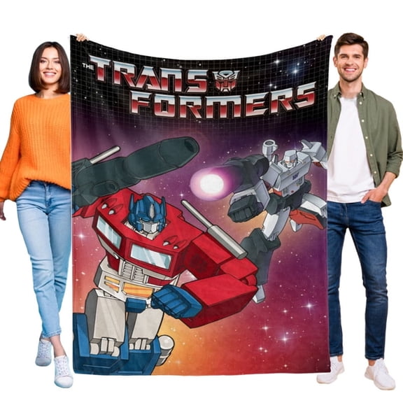 Throw Blanket Transformers One Cartoon Blanket Soft Micro Fleece Fuzzy Blankets Thin Bed Couch Decor Adult Nap Bedroom Car All Season Birthday Gifts 50"X60"