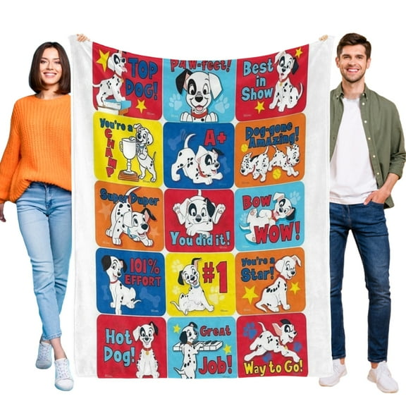 Throw Blanket for 101 Dalmatians Bed Couch Flannel Blanket for Kids Boys Girls Gifts Soft Warm Home Decor 30x40 Inch