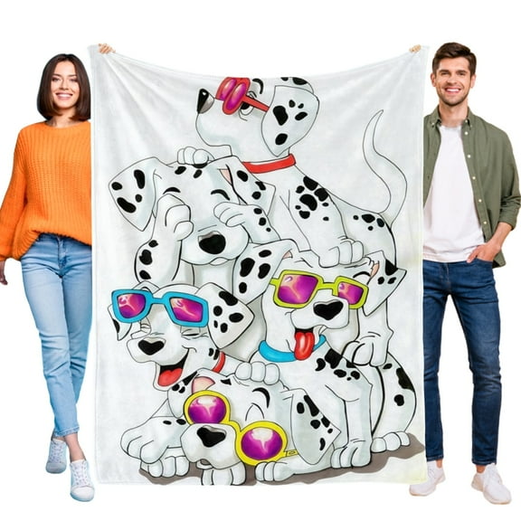 Throw Blanket for 101 Dalmatians Soft Warm Bed Couch Flannel Blanket for Kids Boys Girls Gifts Home Decor 30x40 Inch