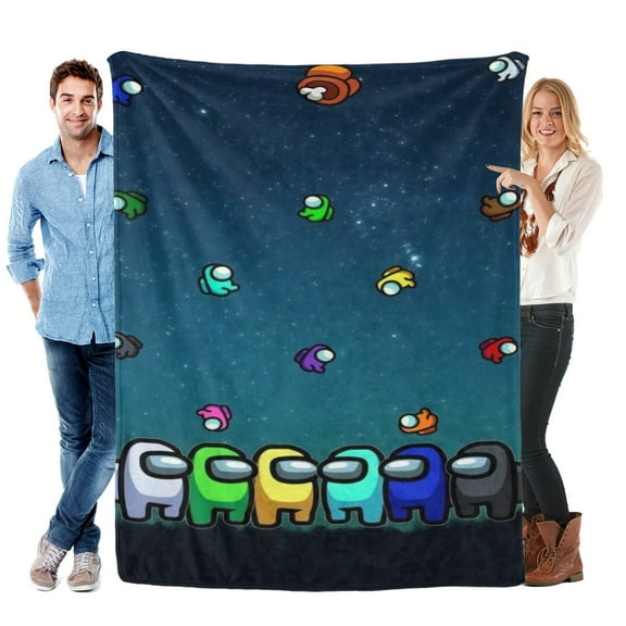 Throw Blanket for Among Us Soft Warm Bed Couch Flannel Blanket for Kids Boys Girls Gifts Home Decor 30x40 Inch