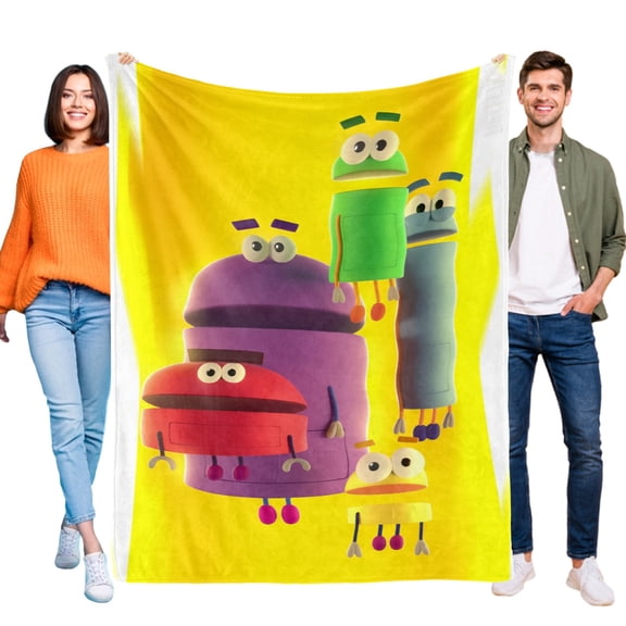 Throw Blanket for Ask the StoryBots Bed Couch Soft Warm Flannel Blanket for Kids Boys Girls Gifts Home Decor 40x50 Inch