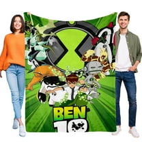 Throw Blanket for Ben 10 Bed Couch Home Decor Flannel Blanket for Kids Boys Girls Gifts Soft Warm 30x40 Inch