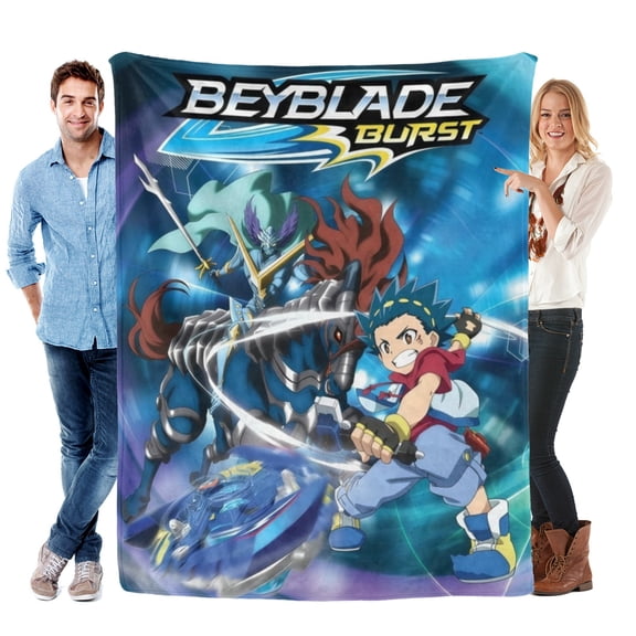 Throw Blanket for Beyblade Burst Bed Couch Flannel Blanket for Kids Boys Girls Gifts Soft Warm Home Decor 60x80 Inch