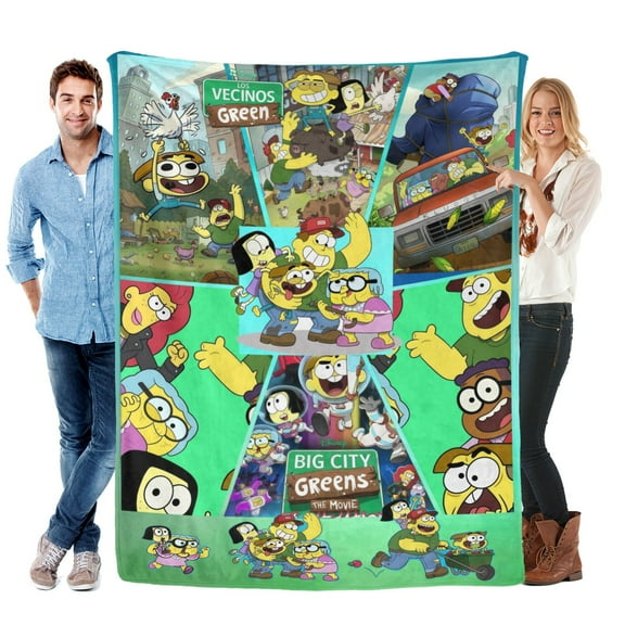 Throw Blanket for Big City Greens Bed Couch Home Decor Soft Warm Flannel Blanket for Kids Boys Girls Gifts 30x40 Inch
