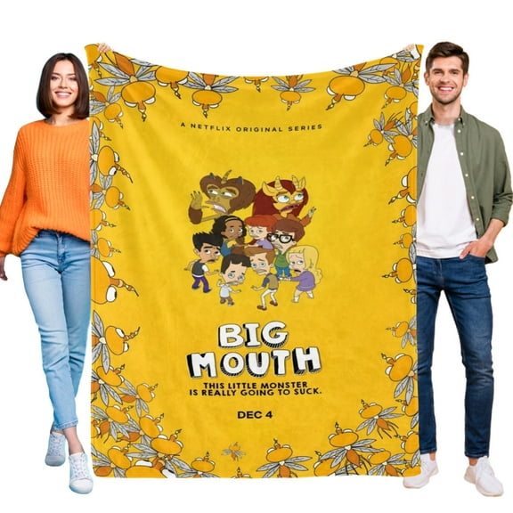 Throw Blanket for Big Mouth Bed Couch Flannel Blanket for Kids Boys Girls Gifts Soft Warm Home Decor 30x40 Inch