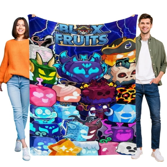 Throw Blanket for Blox Fruits Soft Warm Bed Couch Flannel Blanket for Kids Boys Girls Gifts Home Decor 30x40 Inch