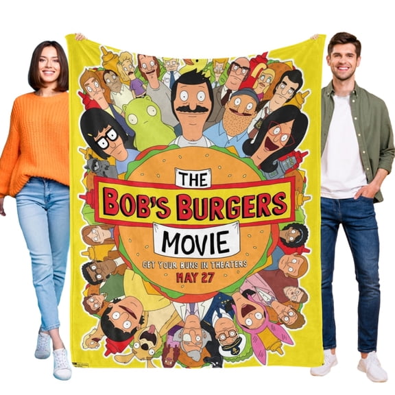 Throw Blanket for Bob's Burgers Soft Warm Bed Couch Flannel Blanket for Kids Boys Girls Gifts Home Decor 6080 Inch