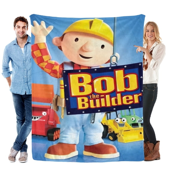 Throw Blanket for Bob the Builder Soft Warm Bed Couch Flannel Blanket for Kids Girls Boys Gifts Home Decor 30x40 Inch