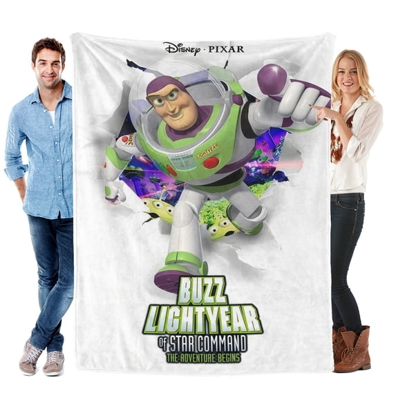Throw Blanket for Buzz Lightyear Bed Couch Flannel Blanket for Kids Boys Girls Gifts Soft Warm Home Decor 30x40 Inch