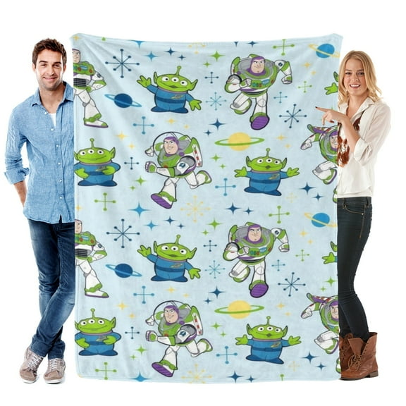 Throw Blanket for Buzz Lightyear Bed Couch Soft Warm Flannel Blanket for Kids Girls Boys Gifts Home Decor 40x50 Inch
