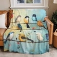 thumbnail image 1 of Throw Blanket for Couch Bird Soft Fleece Flannel Blankets Cozy Lightweight Blanket for Home Sofa Living Room Oil Painting Animal Bed Throws 30" x 40", 1 of 9