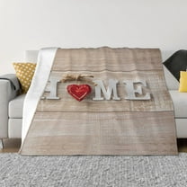 Throw Blanket for Couch - Home Heart Soft Comfy Lightweight Cozy Warm Throw Blanket, Fuzzy Plush Flannel Blanket & Throws for Sofa and Bed All Season
