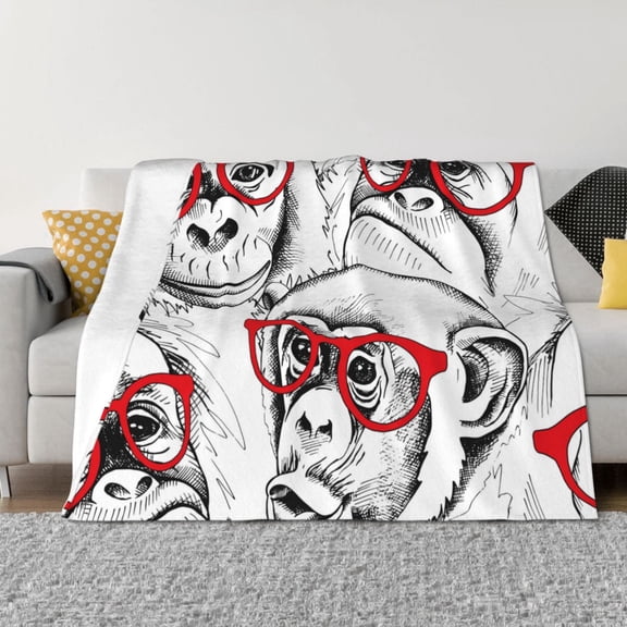 Throw Blanket for Couch - Monkey Soft Comfy Lightweight Cozy Warm Throw Blanket, Fuzzy Plush Flannel Blanket & Throws for Sofa and Bed All Season