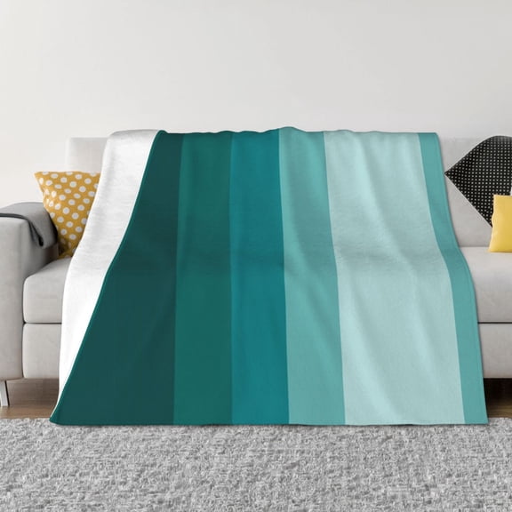 Throw Blanket for Couch - Teal Color Soft Comfy Lightweight Cozy Warm Throw Blanket, Fuzzy Plush Flannel Blanket & Throws for Sofa and Bed All Season