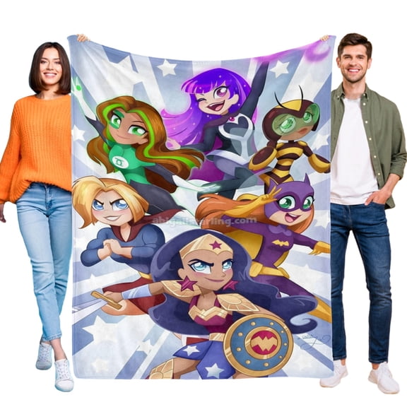 Throw Blanket for DC Super Hero Soft Warm Bed Couch Flannel Blanket for Kids Boys Girls Gifts Home Decor 30x40 Inch
