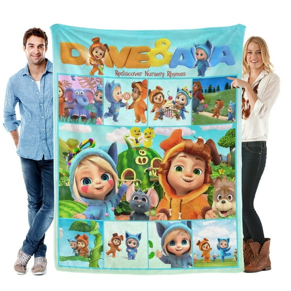 Throw Blanket for Dave and AVA Bed Couch Soft Warm Flannel Blanket for Kids Girls Boys Gifts Home Decor 60x80 Inch
