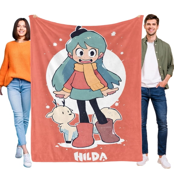 Throw Blanket for Hilda Soft Warm Bed Couch Flannel Blanket for Kids Boys Girls Gifts Home Decor 40x50 Inch