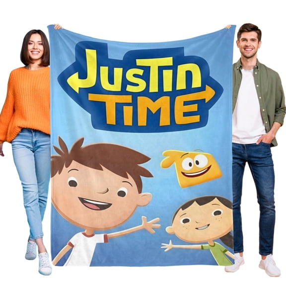 Throw Blanket for Justin Time Bed Couch Soft Warm Flannel Blanket for Kids Boys Girls Gifts Home Decor 30x40 Inch