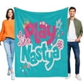 thumbnail image 1 of Throw Blanket for Like Nastya Bed Couch Flannel Blanket for Kids Boys Girls Gifts Soft Warm Home Decor 30x40 Inch, 1 of 7
