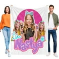 thumbnail image 1 of Throw Blanket for Like Nastya Bed Couch Home Decor Soft Warm 40x50 Inch Flannel Blanket for Kids Boys Girls Gifts, 1 of 7