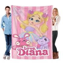Throw Blanket for Love Diana Bed Couch Soft Warm 30x40 Inch Flannel Blanket for Kids Boys Girls Gifts Home Decor