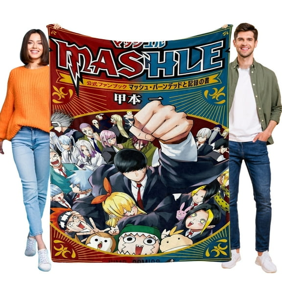 Throw Blanket for Mashle Magic and Muscles Bed Couch Soft Warm 30x40 Inch Flannel Blanket for Kids Boys Girls Gifts Home Decor
