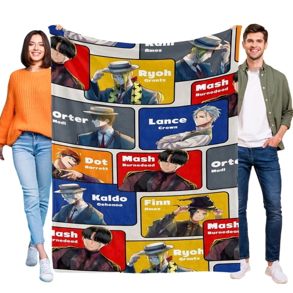 Throw Blanket for Mashle Magic and Muscles Soft Warm Bed Couch Flannel Blanket for Kids Boys Girls Gifts Home Decor 30x40 Inch