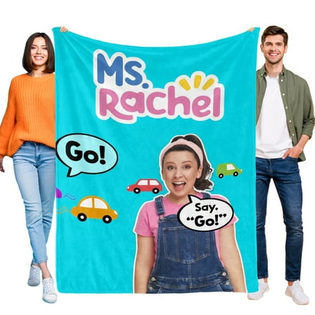 Throw Blanket for Ms Rachel Soft Warm Bed Couch Flannel Blanket for Kids Boys Girls Gifts Home Decor 30x40 Inch