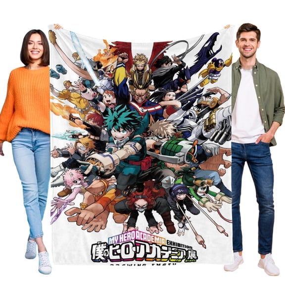 Throw Blanket for My Hero Academia Bed Couch Soft Warm Flannel Blanket for Kids Girls Boys Gifts Home Decor 30x40 Inch