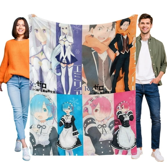Throw Blanket for Re ZERO Bed Couch Flannel Blanket for Kids Boys Girls Gifts Soft Warm Home Decor 30x40 Inch
