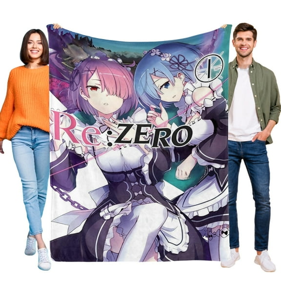 Throw Blanket for Re ZERO Soft Warm Bed Couch Flannel Blanket for Kids Boys Girls Gifts Home Decor 30x40 Inch