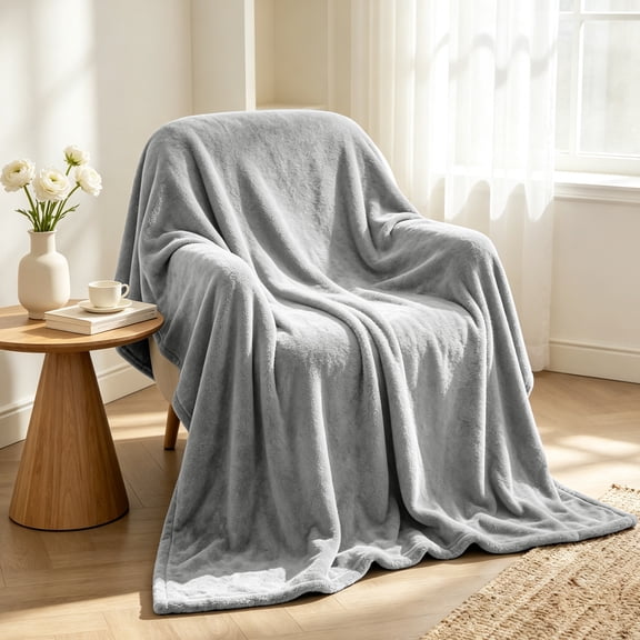 Throw Blanket for Sofa Couch, Ultra Soft Throws for Travel Camping, Lightweight Cozy Blanket for All Seasons, Decor & Gift Blanket for Women Men
