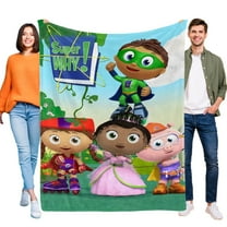 Throw Blanket for Super Why Soft Warm Bed Couch Flannel Blanket for Kids Boys Girls Gifts Home Decor 30x40 Inch