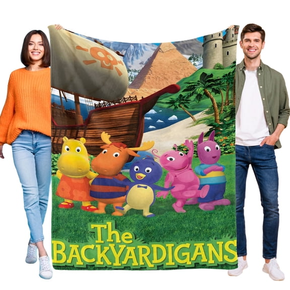 Throw Blanket for The Backyardigans Bed Couch Soft Warm 30x40 Inch Flannel Blanket for Kids Boys Girls Gifts Home Decor