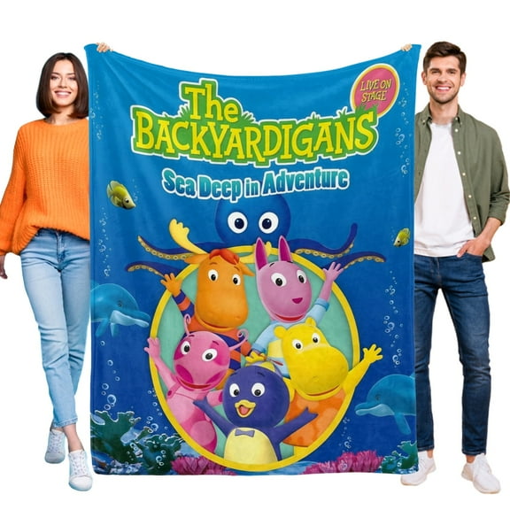Throw Blanket for The Backyardigans Soft Warm Bed Couch Flannel Blanket for Kids Boys Girls Gifts Home Decor 30x40 Inch