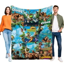 Throw Blanket for The Croods Bed Couch Flannel Blanket for Kids Boys Girls Gifts Soft Warm Home Decor 30x40 Inch