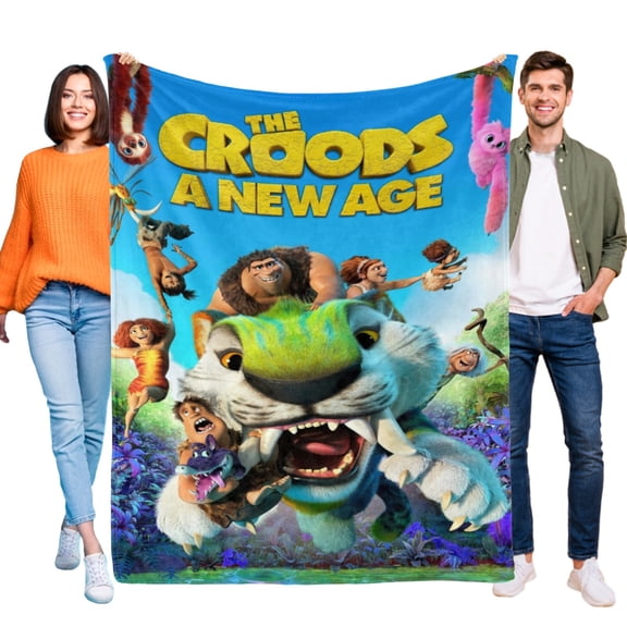 Throw Blanket for The Croods Bed Couch Soft Warm Flannel Blanket for Kids Girls Boys Gifts Home Decor 30x40 Inch