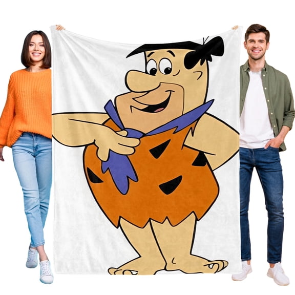 Throw Blanket for The Flintstones Soft Warm Bed Couch Flannel Blanket for Kids Boys Girls Gifts Home Decor 40x50 Inch