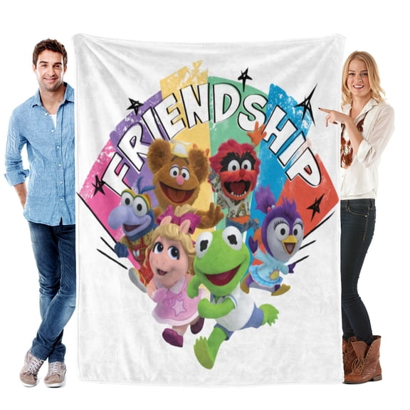 Throw Blanket for The Muppets Soft Warm Bed Couch Flannel Blanket for Kids Boys Girls Gifts Home Decor 60x80 Inch