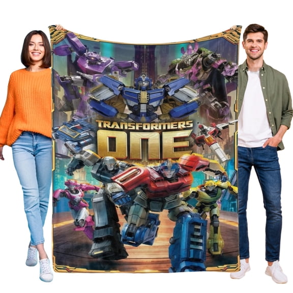 Throw Blanket for Transformers One Bed Couch Flannel Blanket for Kids Boys Girls Gifts Soft Warm Home Decor 50x60 Inch