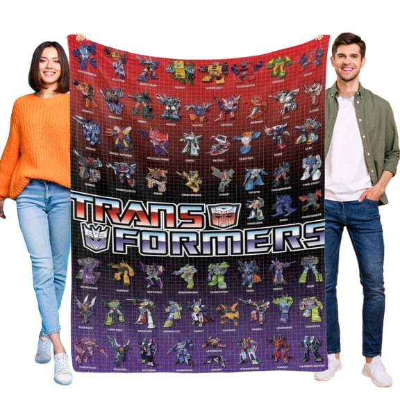 Throw Blanket for Transformers Rise of the Beasts Bed Couch Home Decor Soft Warm Flannel Blanket for Kids Boys Girls Gifts 50x60 Inch