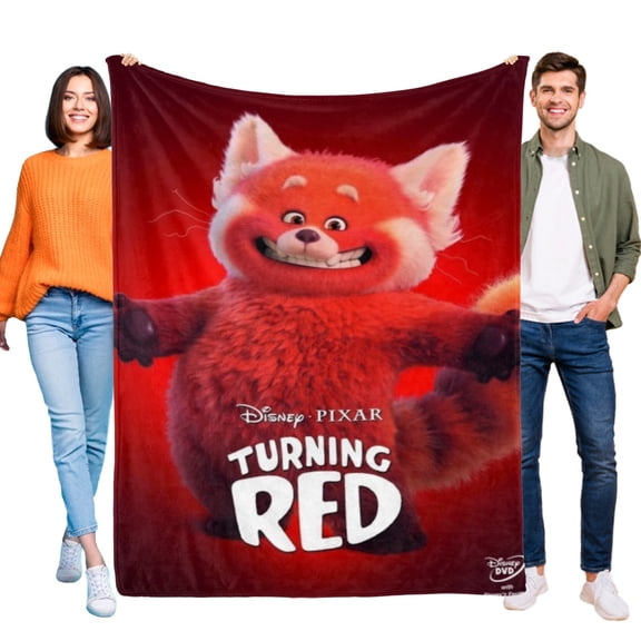 Throw Blanket for Turning Red Bed Couch Flannel Blanket for Kids Boys Girls Gifts Soft Warm Home Decor 30x40 Inch